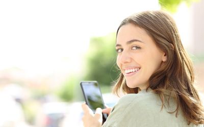 Woman smiling in Granger  