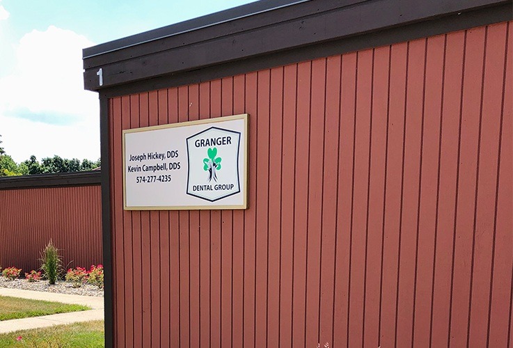 Granger Dental Group sign on dental office building